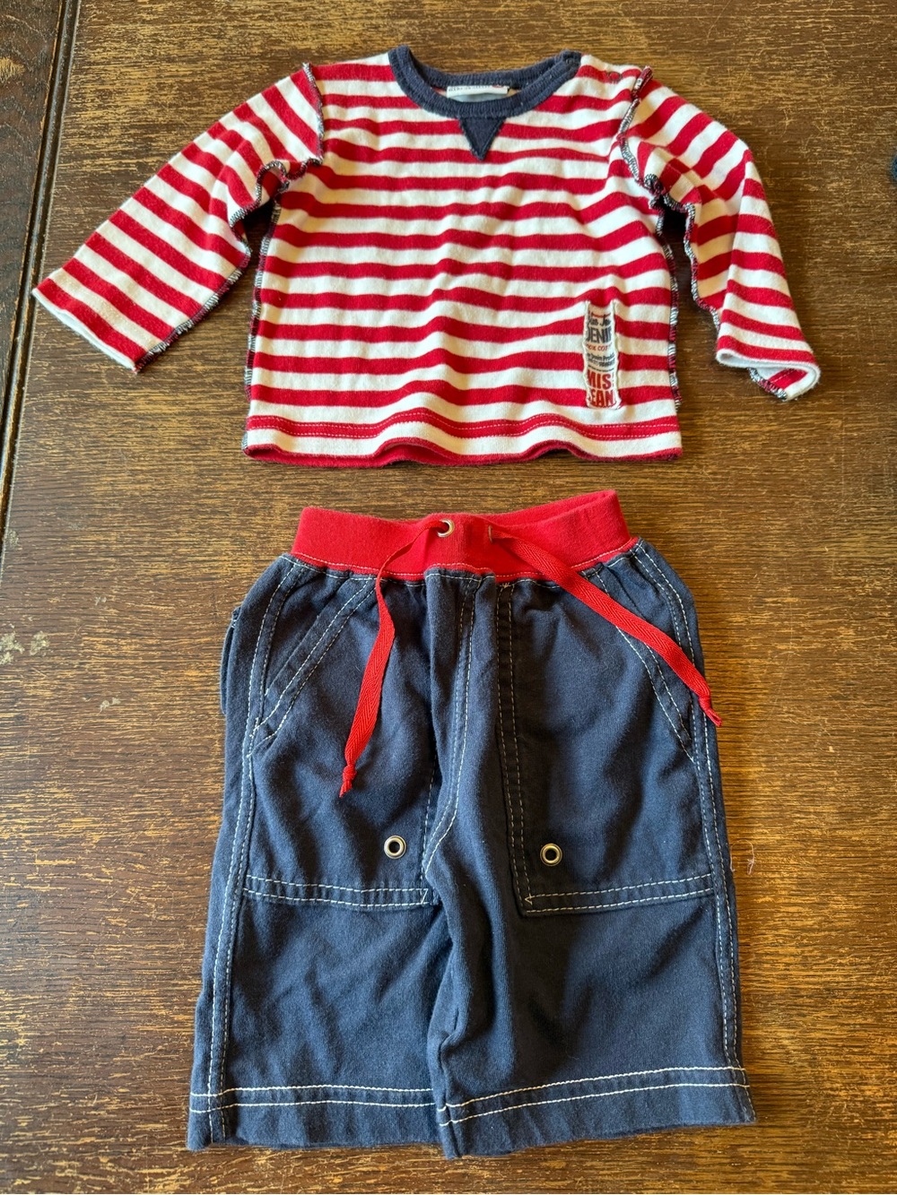 EUC Mish Boys two piece outfit size 9 months